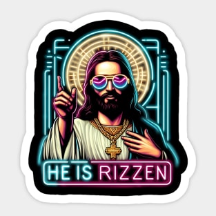 Jesus he is rizzen Sticker